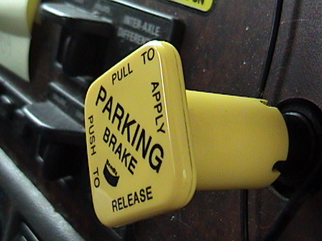 yellow parking brake yellow parking brake